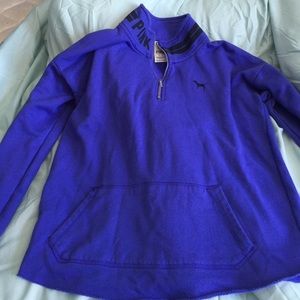 PINK VS purple half zip