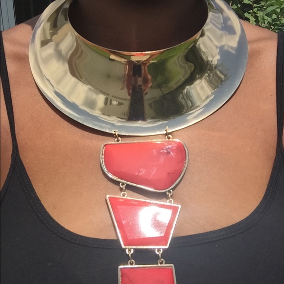 Women Large Gold necklace