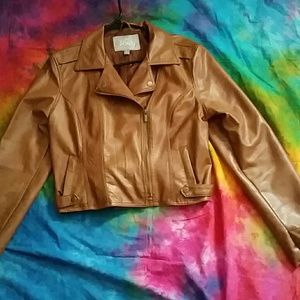 Vanity Brown Leather Jacket