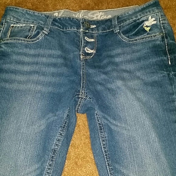 Button up skinny jeans