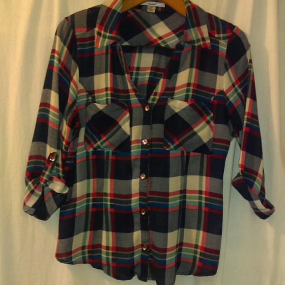 Plaid button up shirt