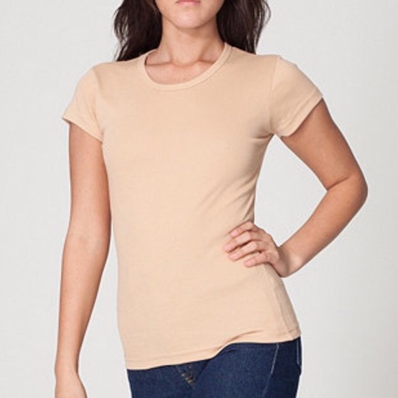 sz S American apparel rib tee