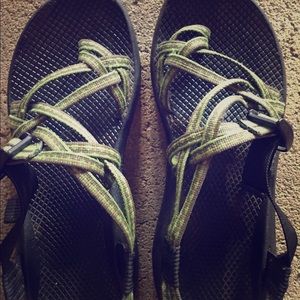 Olive green woman's chacos
