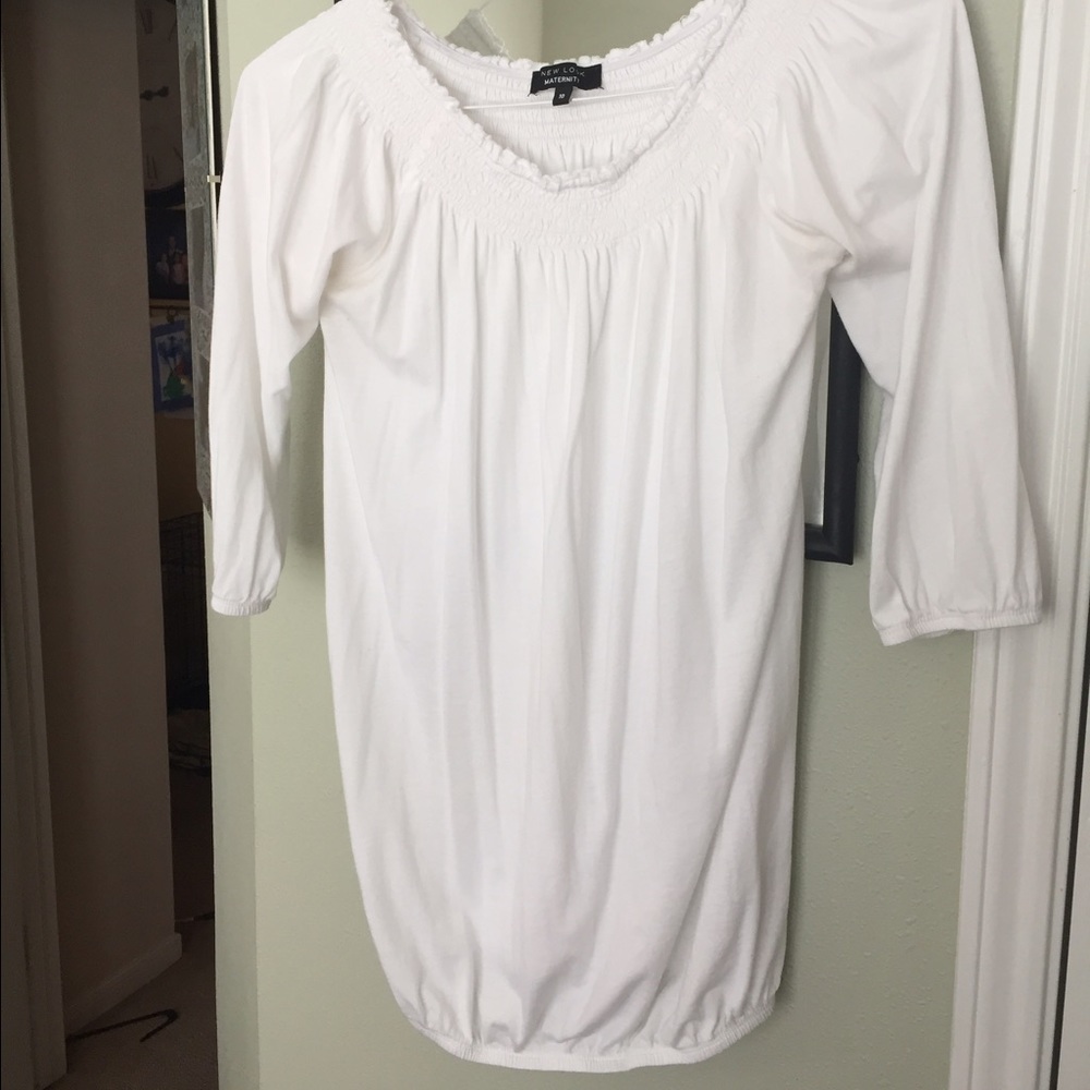 New look maternity white top