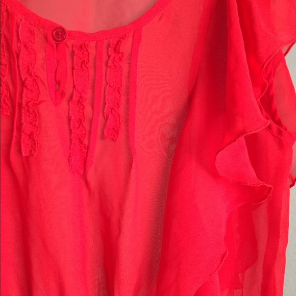 Red sheer top - Picture 2 of 2