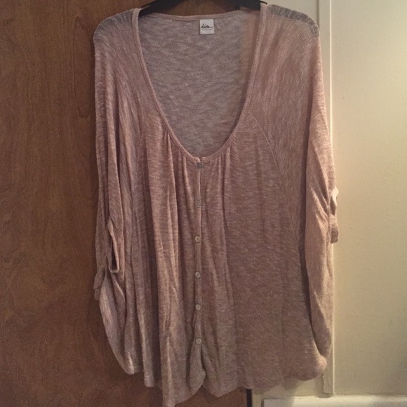 Poncho style sweater top