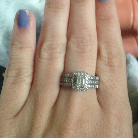 Jewelry Wedding Ring And Engagement Ring Together Poshmark