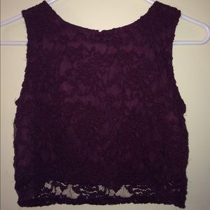 lace crop top