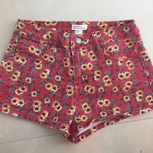 Flower print festival shorts