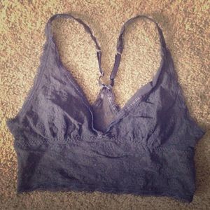 Victoria's Secret Grey Lace Lounge Bra