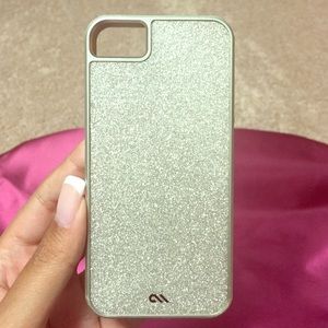 Champagne glitter case mate iPhone 5/5s case