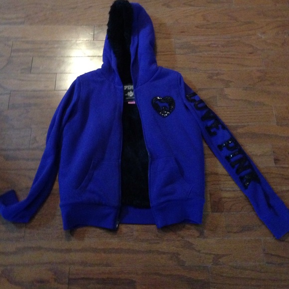 Vs PINK fur sequined jacket