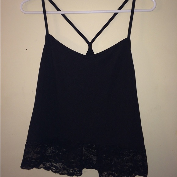 Black crop top