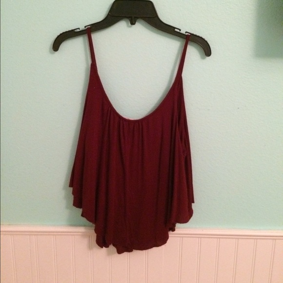 Burgundy tank top