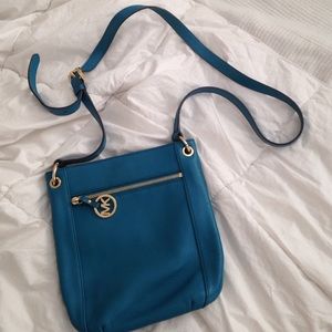 Turquoise Michael KORS Cross-Body Purse- ON HOLD