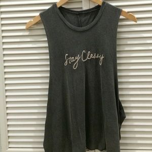 SOLD🚫 Stay classy sleeveless tee