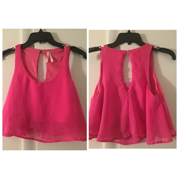 Pink crop top