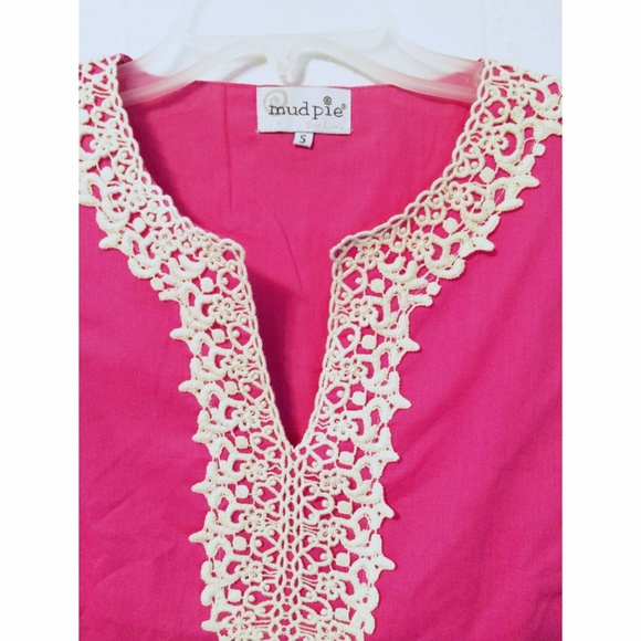 ✂️REDUCED ✂️Mud Pie flamingo pink tunic dress - Picture 4 of 4