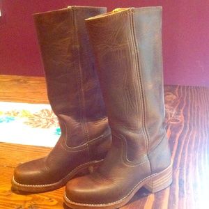 Frye Brown Tan Leather Boots