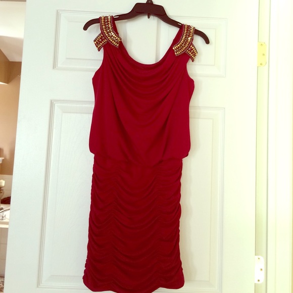 LAUNDRY Red Mini Dress
