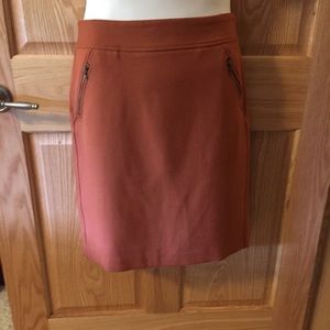LOFT Zip Pocket Skirt