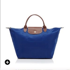 Longchamp medium indigo bag USED