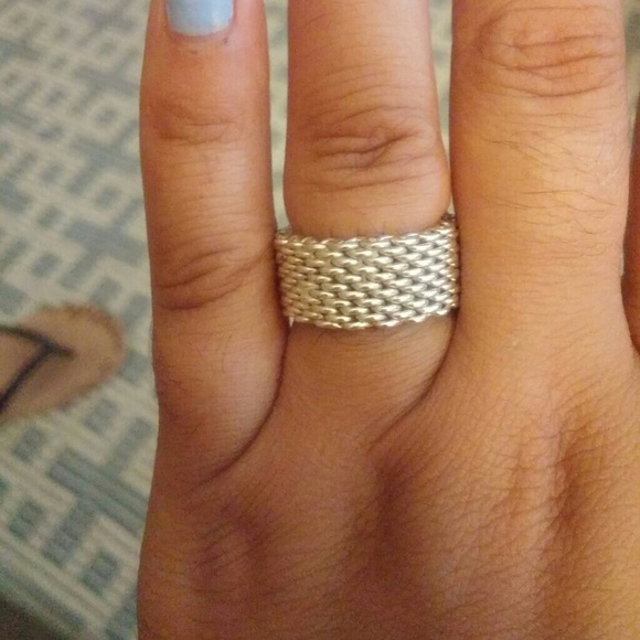 Tiffany 925 Mesh Ring