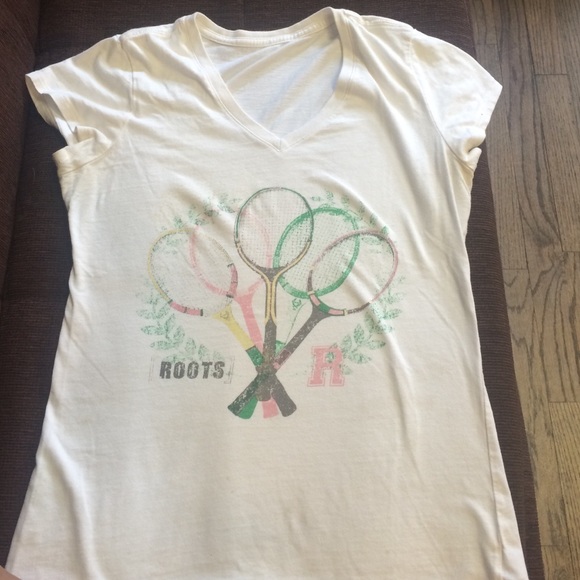 Roots white T-shirt