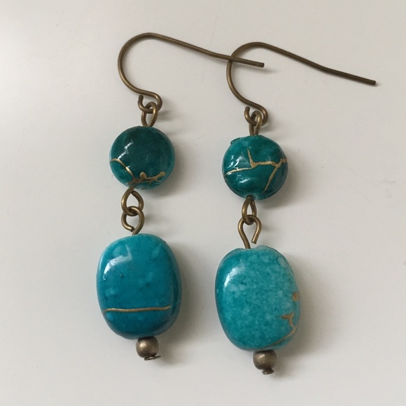 💟5 for $25💟 Teal/Green Earrings