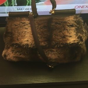 Faux fur paradox bag