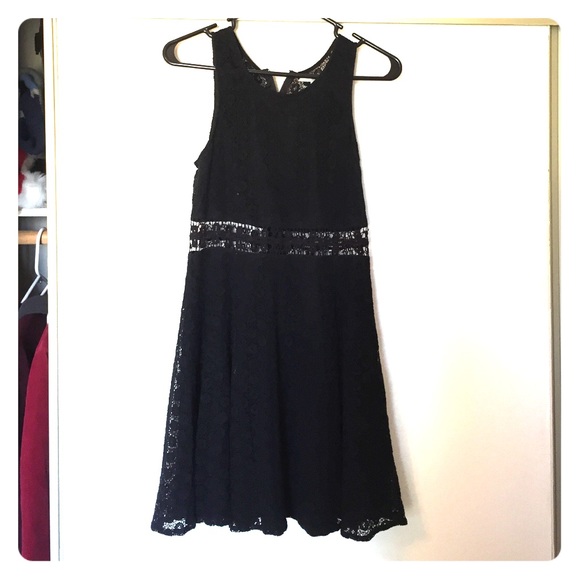 Black lace dress