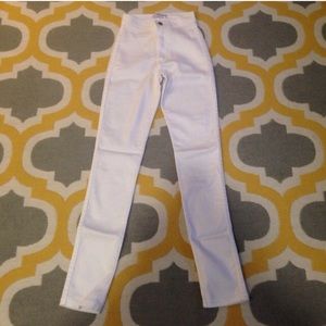 American apparel white skinny jeans