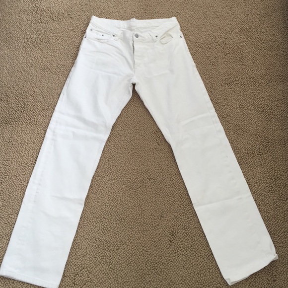 HELMUT LANG JEANS - MENS 34 white-button fly -new