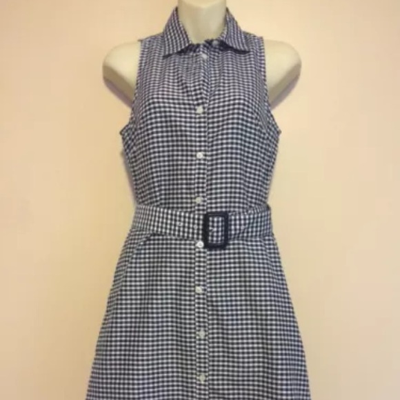 Ben Sherman Dresses & Skirts - Ben Sherman Gingham Blue Dress Shirtdress