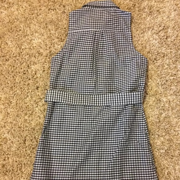 Ben Sherman Gingham Blue Dress Shirtdress - Picture 2 of 4