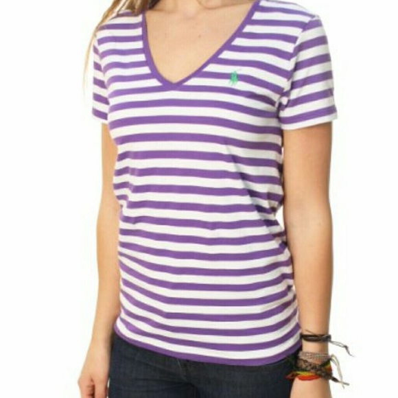 Ralph Lauren Sport V-neck striped shirt