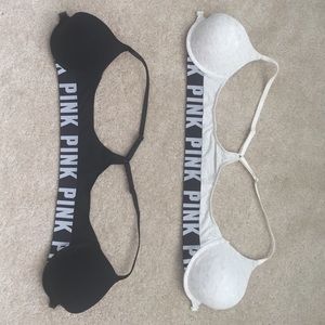 One White Victoria's Secret PINK Bra