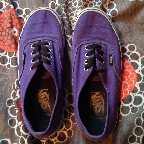 Purple vans.