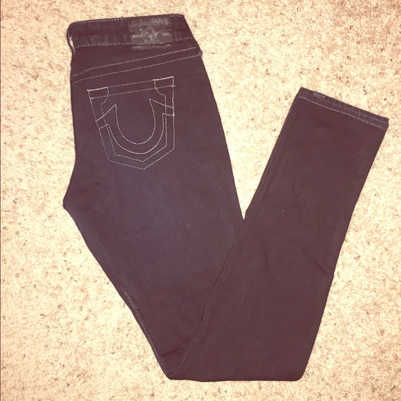 Black jeans true religion brand