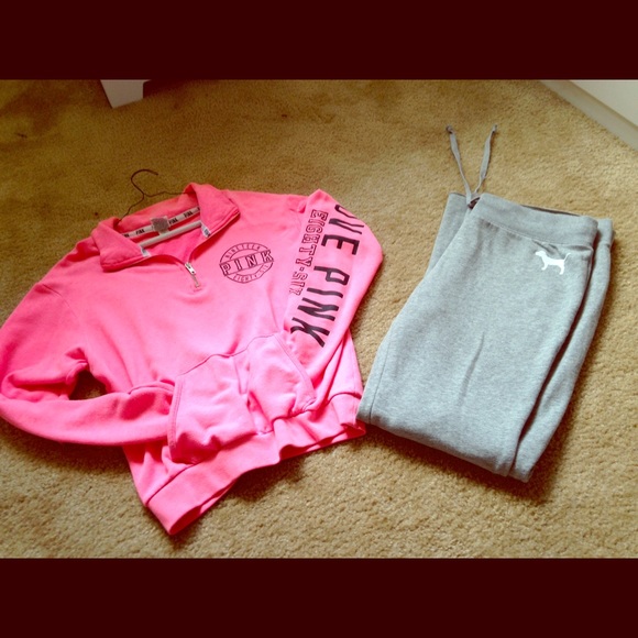 Victoria secret sweater & sweats set