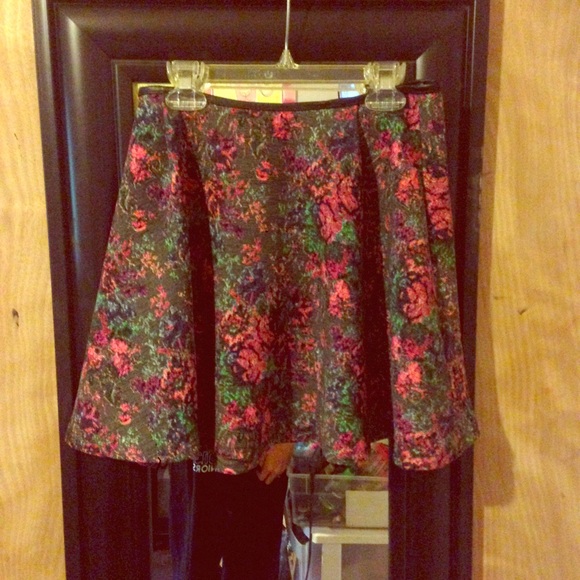 Floral skater skirt