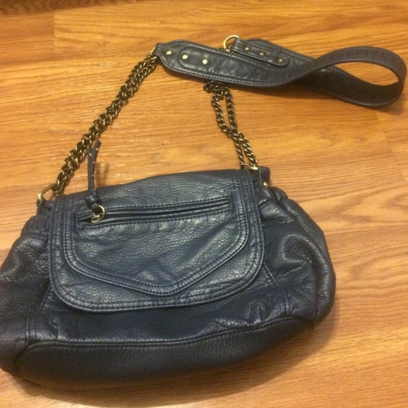 Navy blue cross-body bag