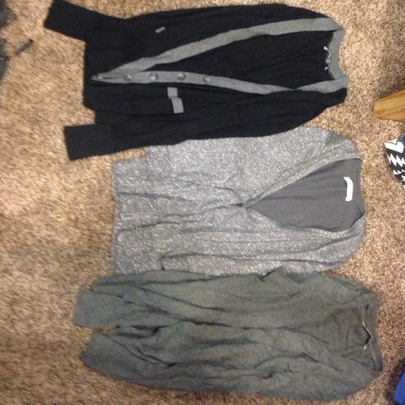Three cardigans