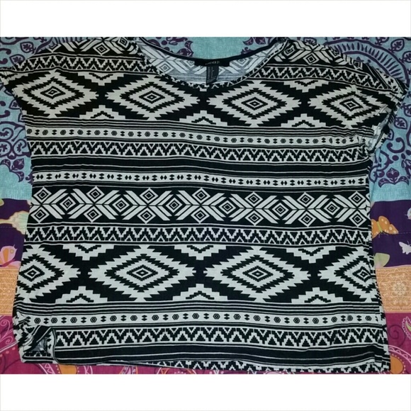 Forever 21 Aztec Crop Top