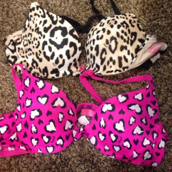 Two 'Victoria's Secret PINK' bras