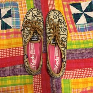 Super cute patterned Keds
