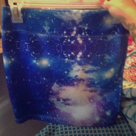 Galaxy high wasted skirt