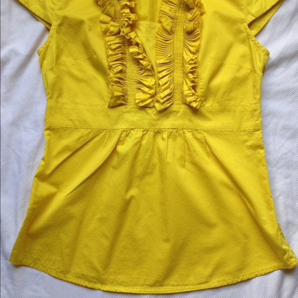 Merona yellow cap sleeve top - Picture 4 of 4