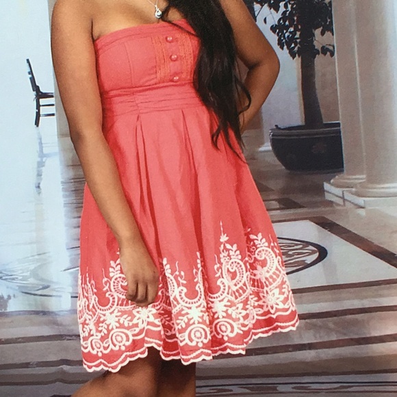 Peachy coral dress