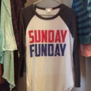 Long sleeve baseball tee